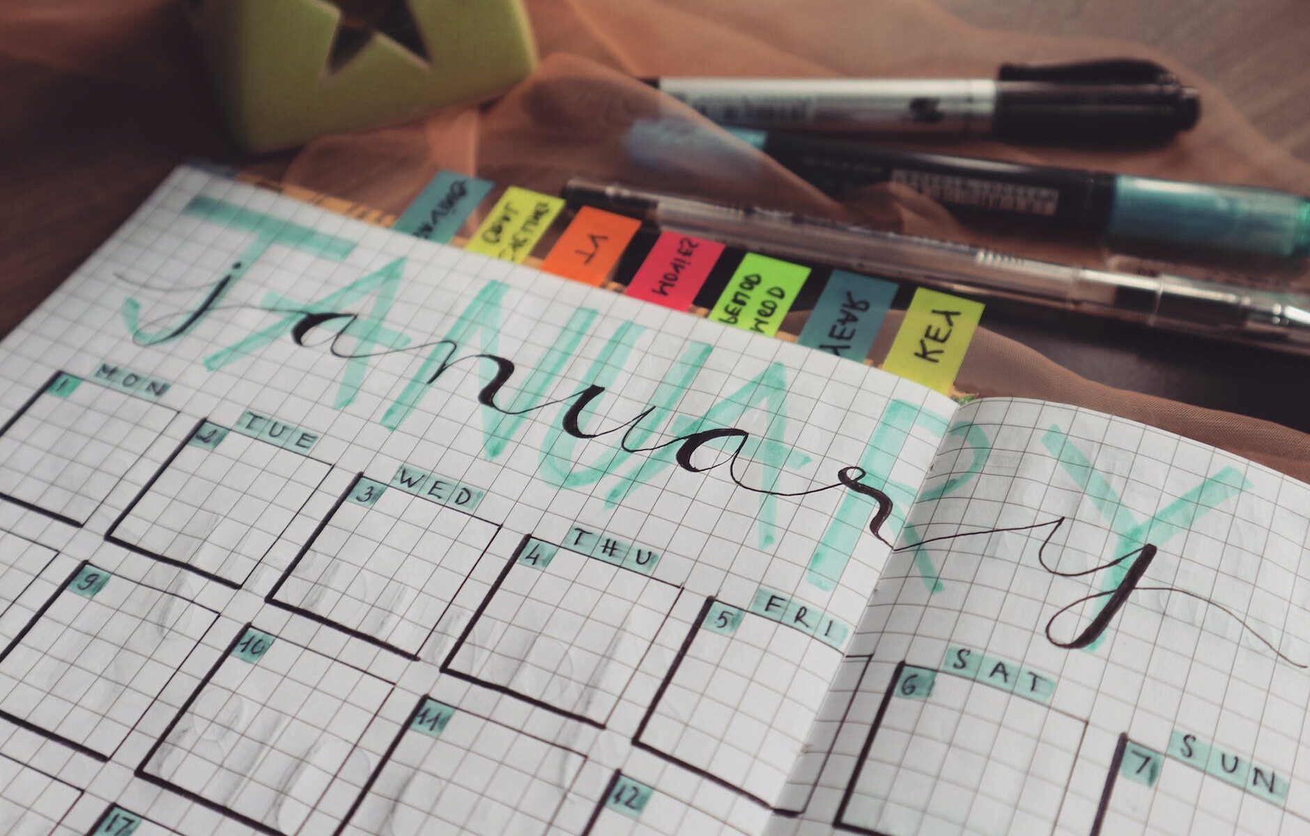 month of january planner